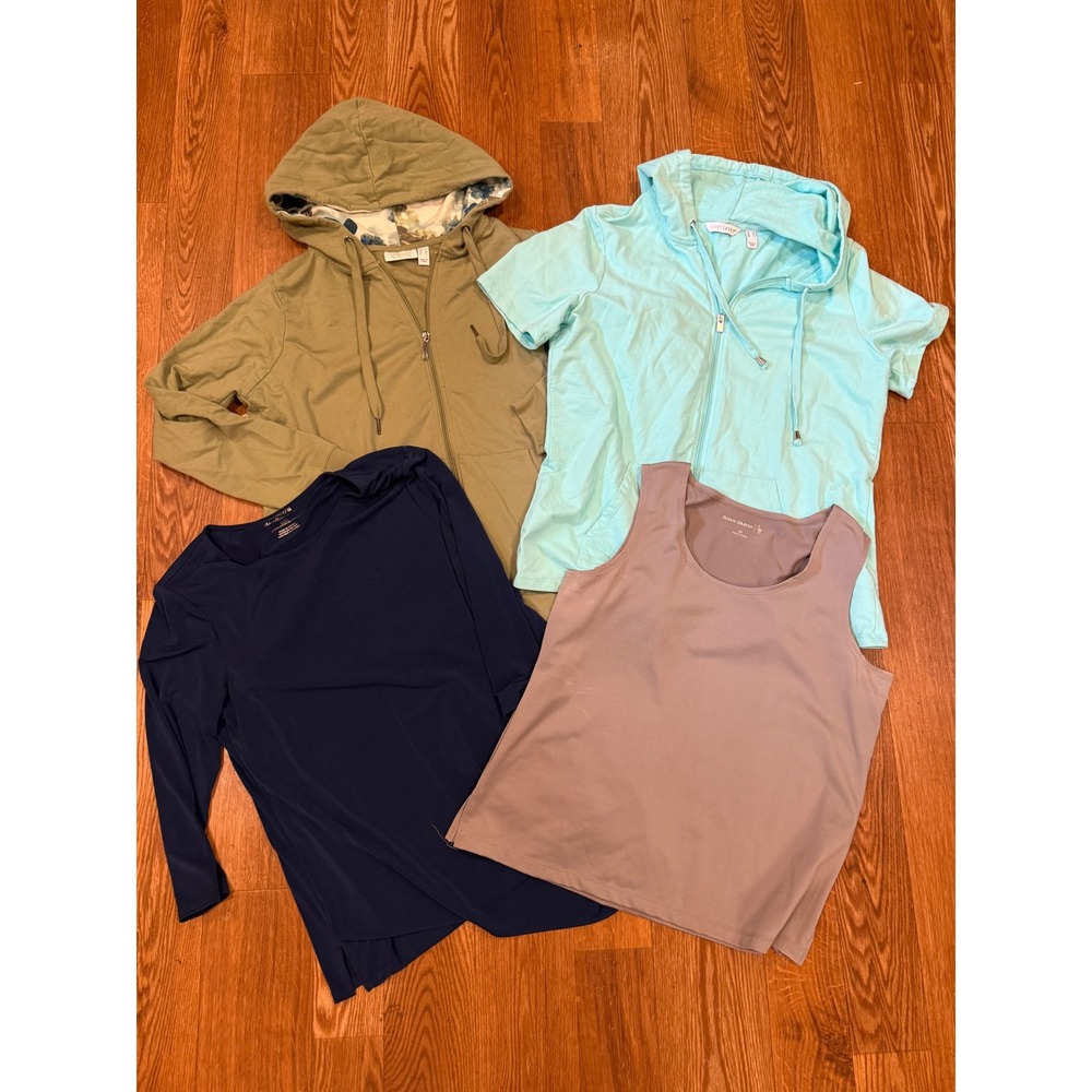 Chicos Susan Graver d&co Sport Savvy Tops Bundle Womens Medium Multicolor 4pc
